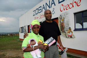 Zosana Bani Orphanage with Gallery Owner Jeff Brown